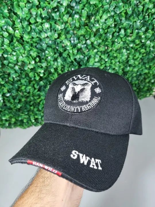 Boné Esportivo Original Gorro Chapeu Bordado Aba Curva Adulto Unissex Preto Pronta Entrega - Foto 6