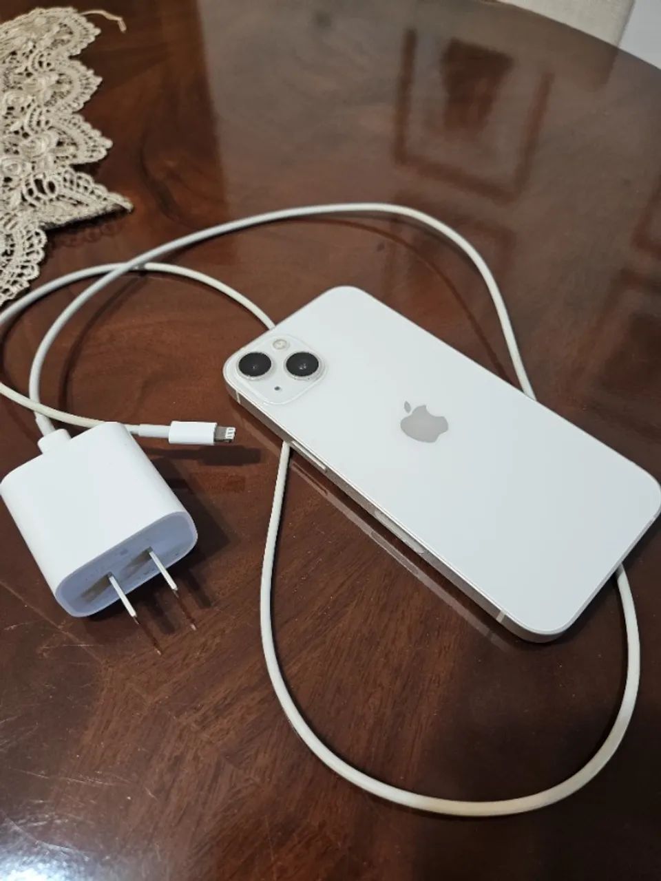 Iphone 13, 256gb, starlight, cabo e carregador, 94% bateria, Apple store eua com nf. - Foto 5