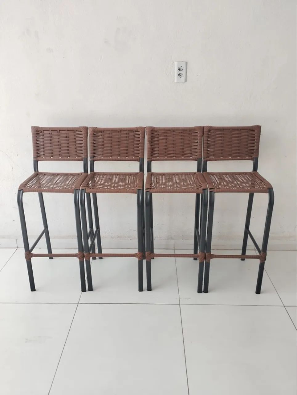 BANQUETAS PARA BALCÃO  NOVAS FIBRA E FERRO  - Foto 3