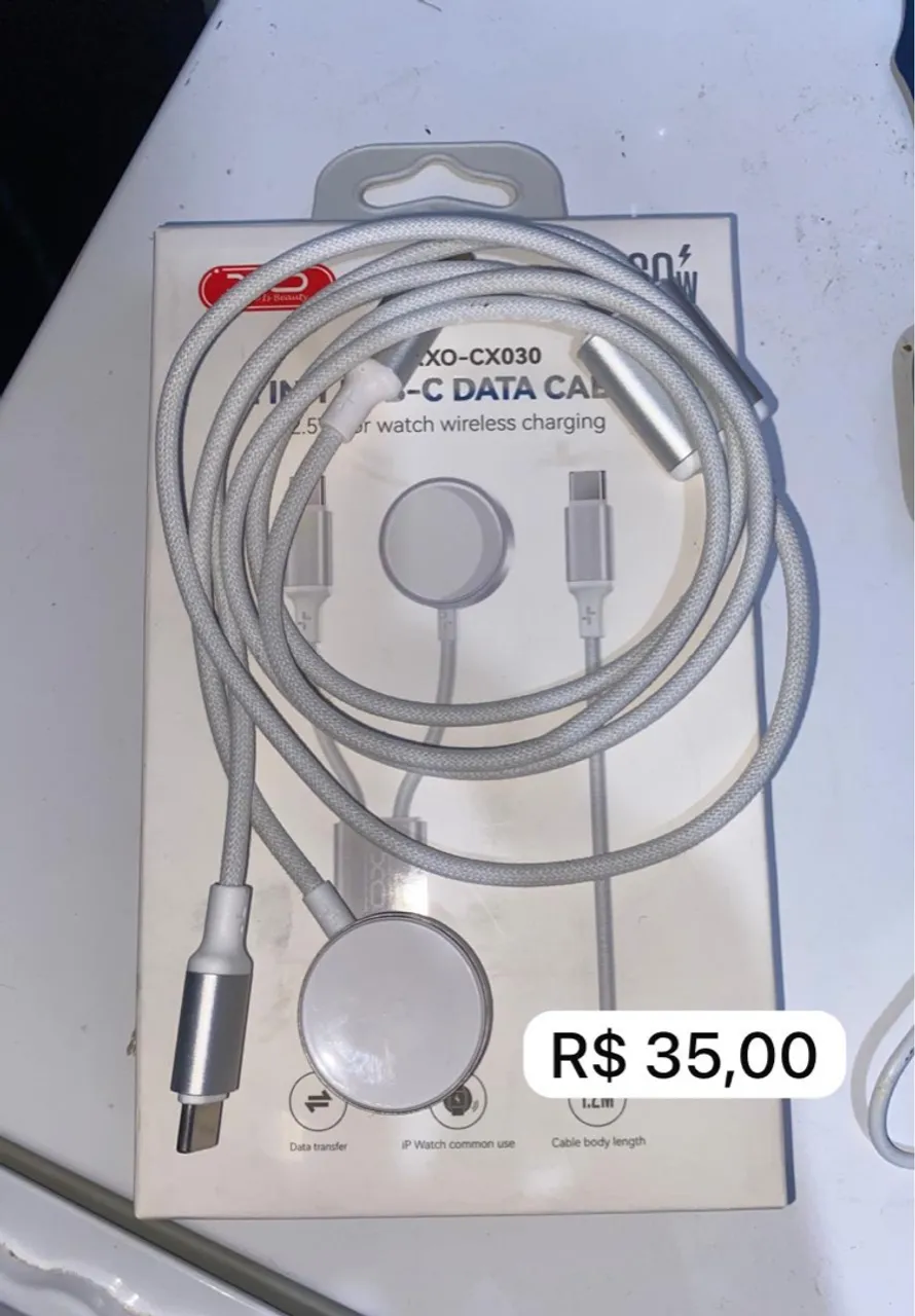 Cabo Carregador USB-C para Apple Watch XO-CX030