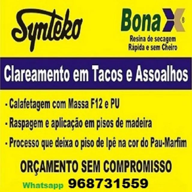 Restauração Tacos Assoalhos Raspagem Sinteko Cascolac,bona