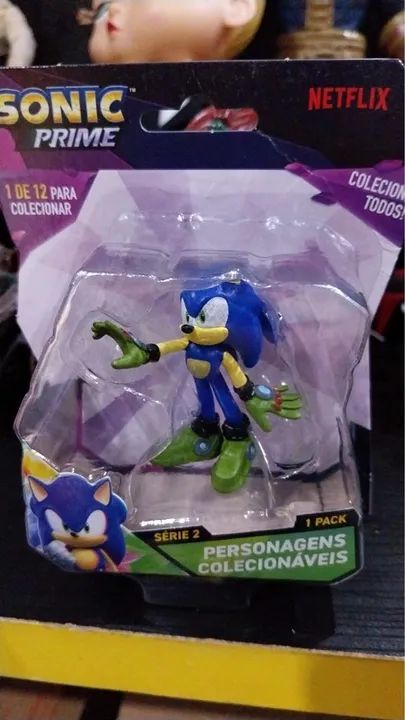 Miniatura colecionável Sonic prime - Sonic