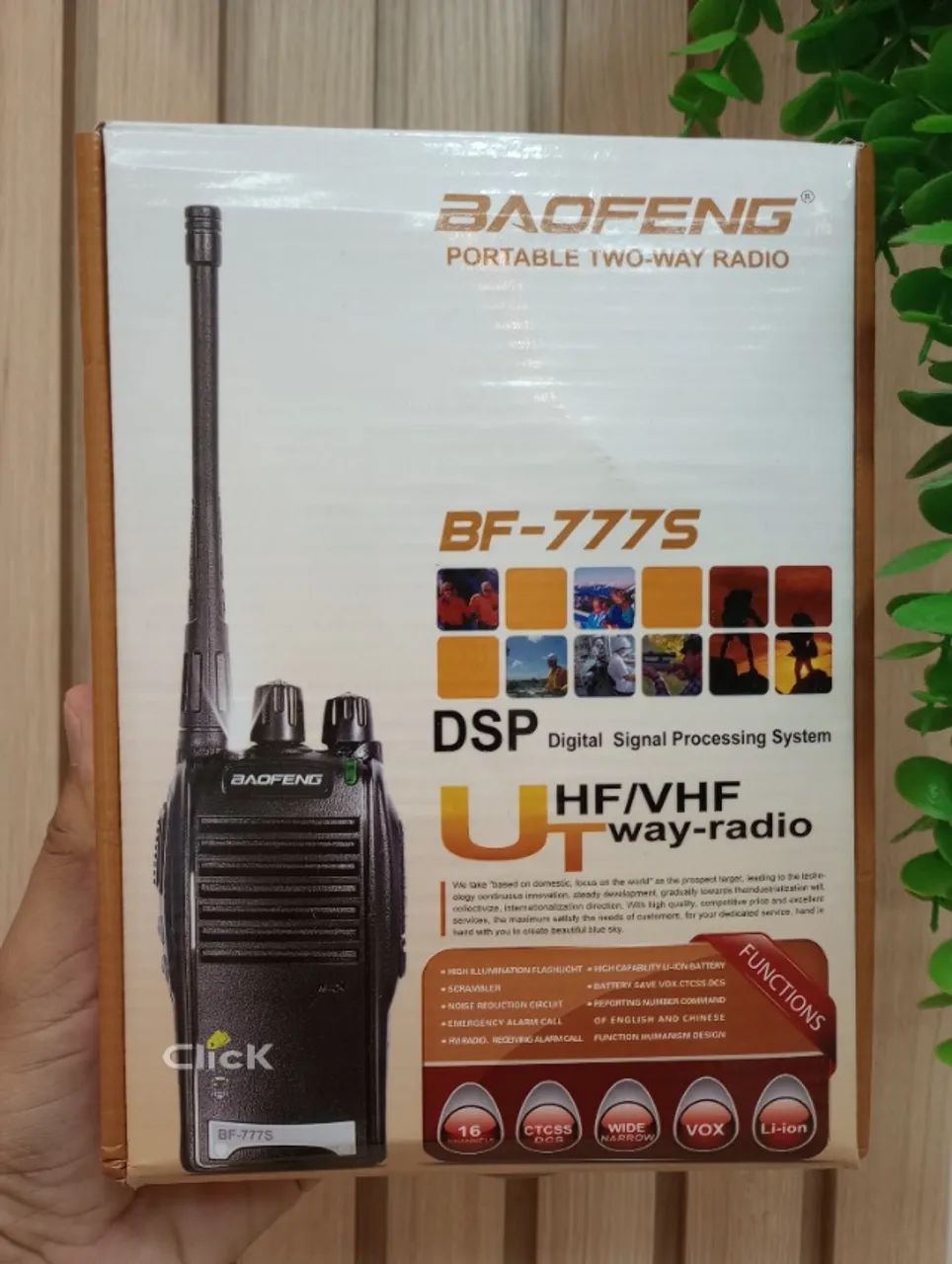 Kit 2 Rádio Comunicador Walkie-Talkies Baofeng 777s 16Ch 12km com Fone - Foto 5