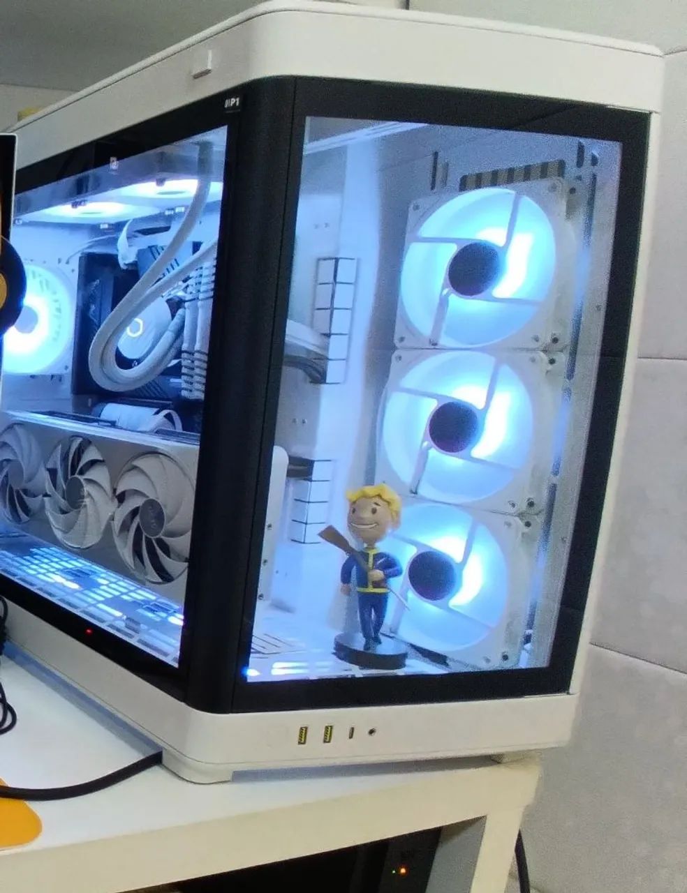 Kit com 7 Ventoinhas(Fans) Cooler Master Sickleflow 120 ARGB branco  - Foto 2