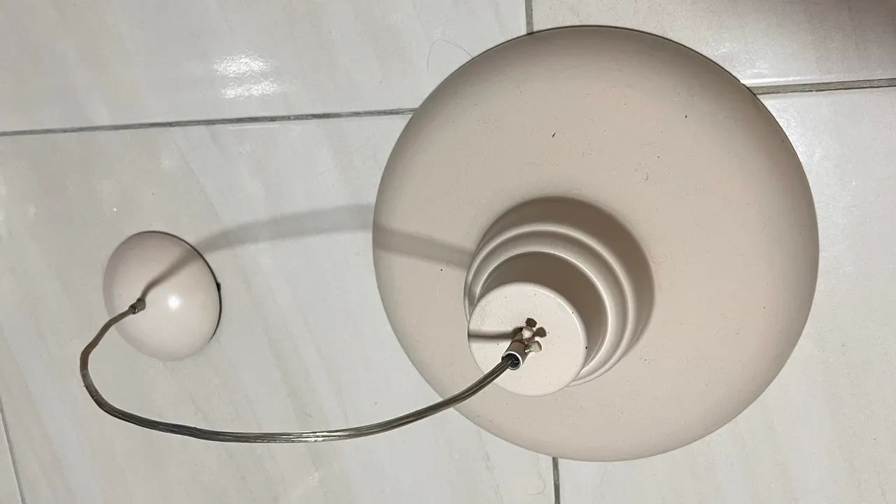 Lustre cúpulas  bege