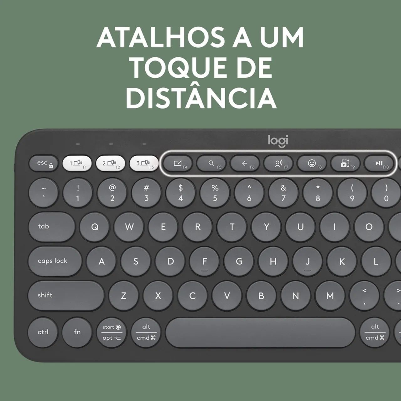 Teclado Logitech Pebble Kits 2 K380s - Foto 2