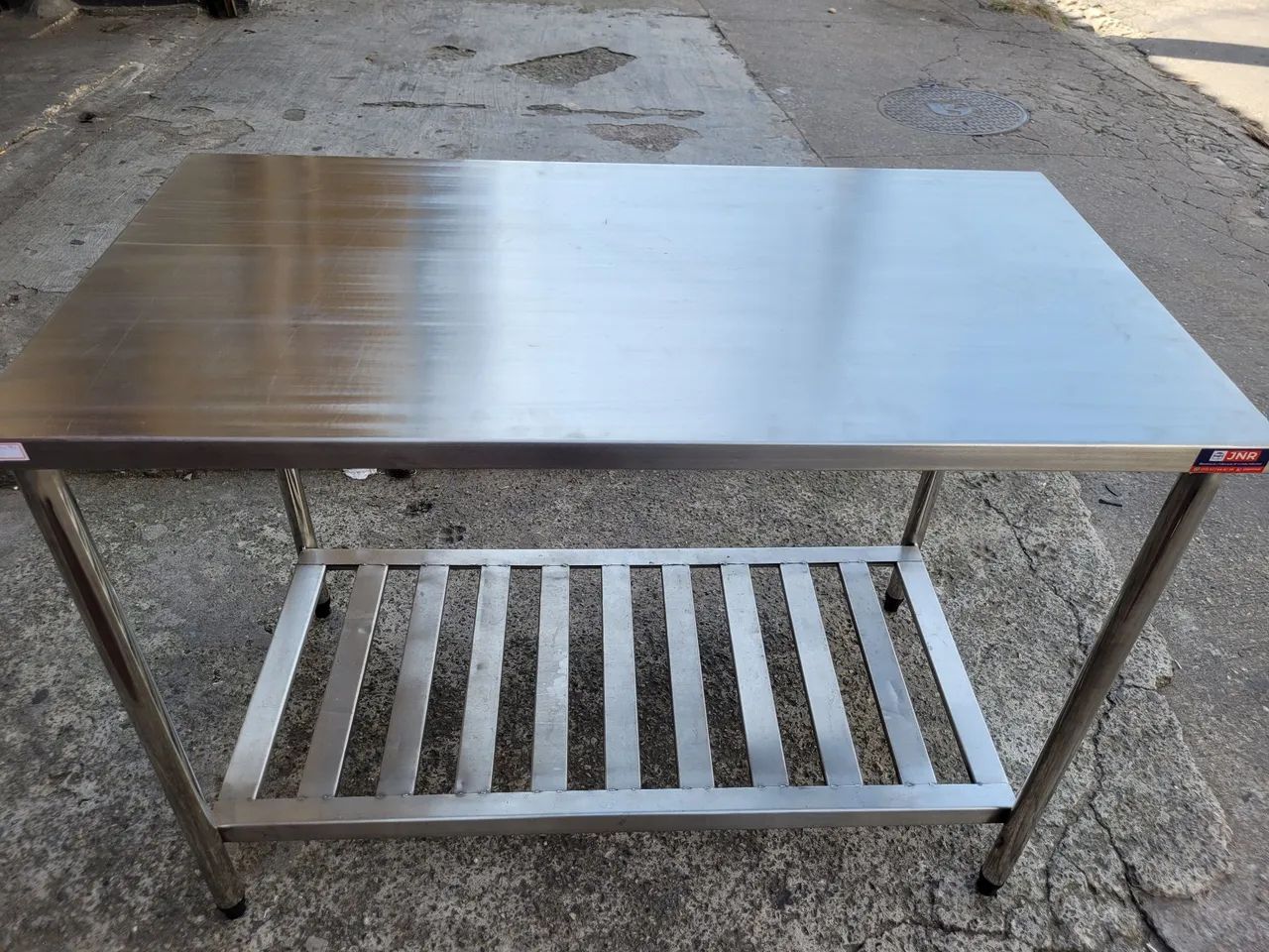 Mesa de Aço Inox 304 com Prateleira - Foto 4