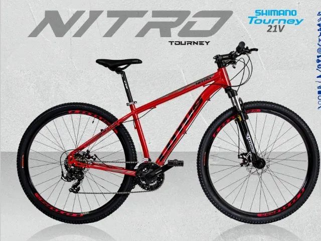 BICICLETA ARO 29 VERMELHA/ PRETO 