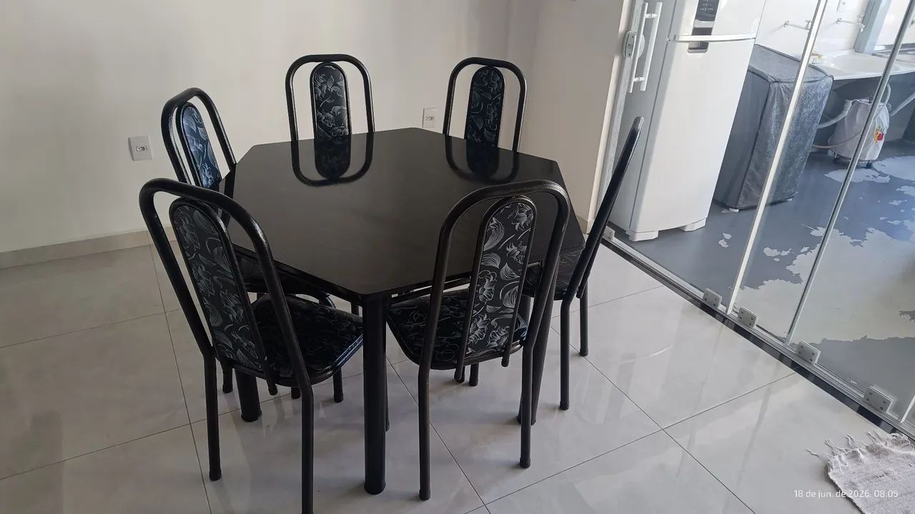 Conjunto de mesa de jantar 6 lugares  - Foto 2