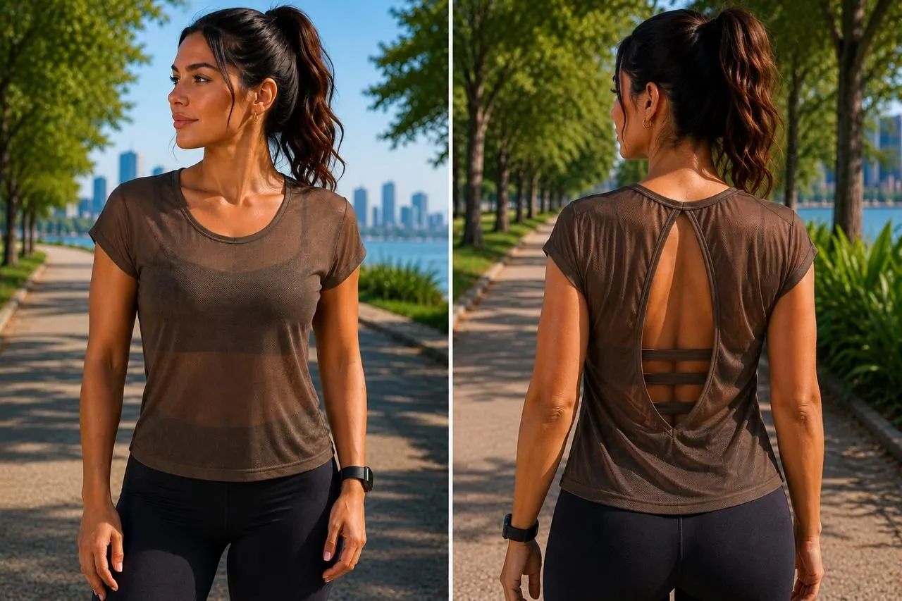 Blusas fitnes poliamida  - Foto 3