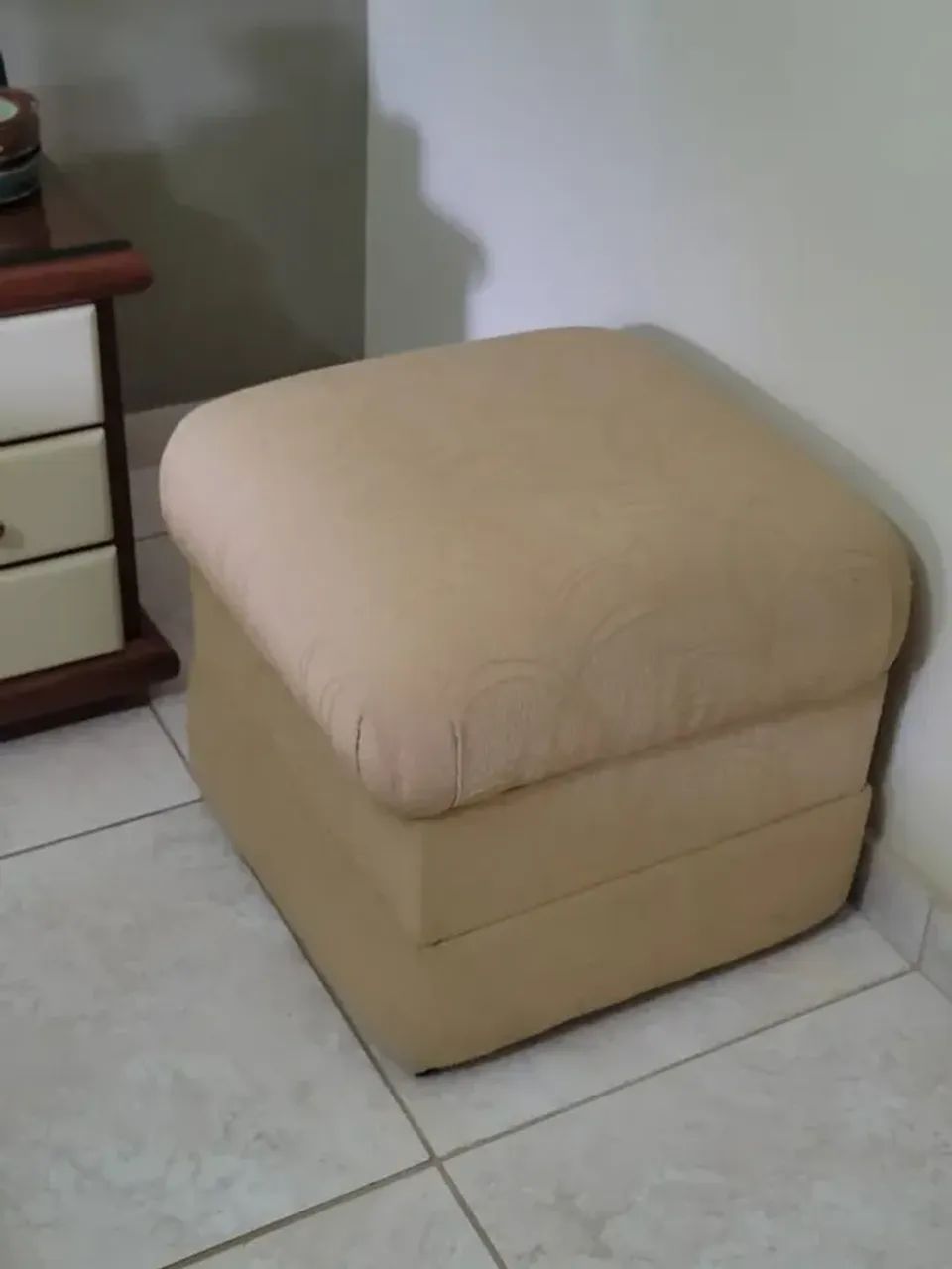 Puff Quadrado para Sala/Quarto
