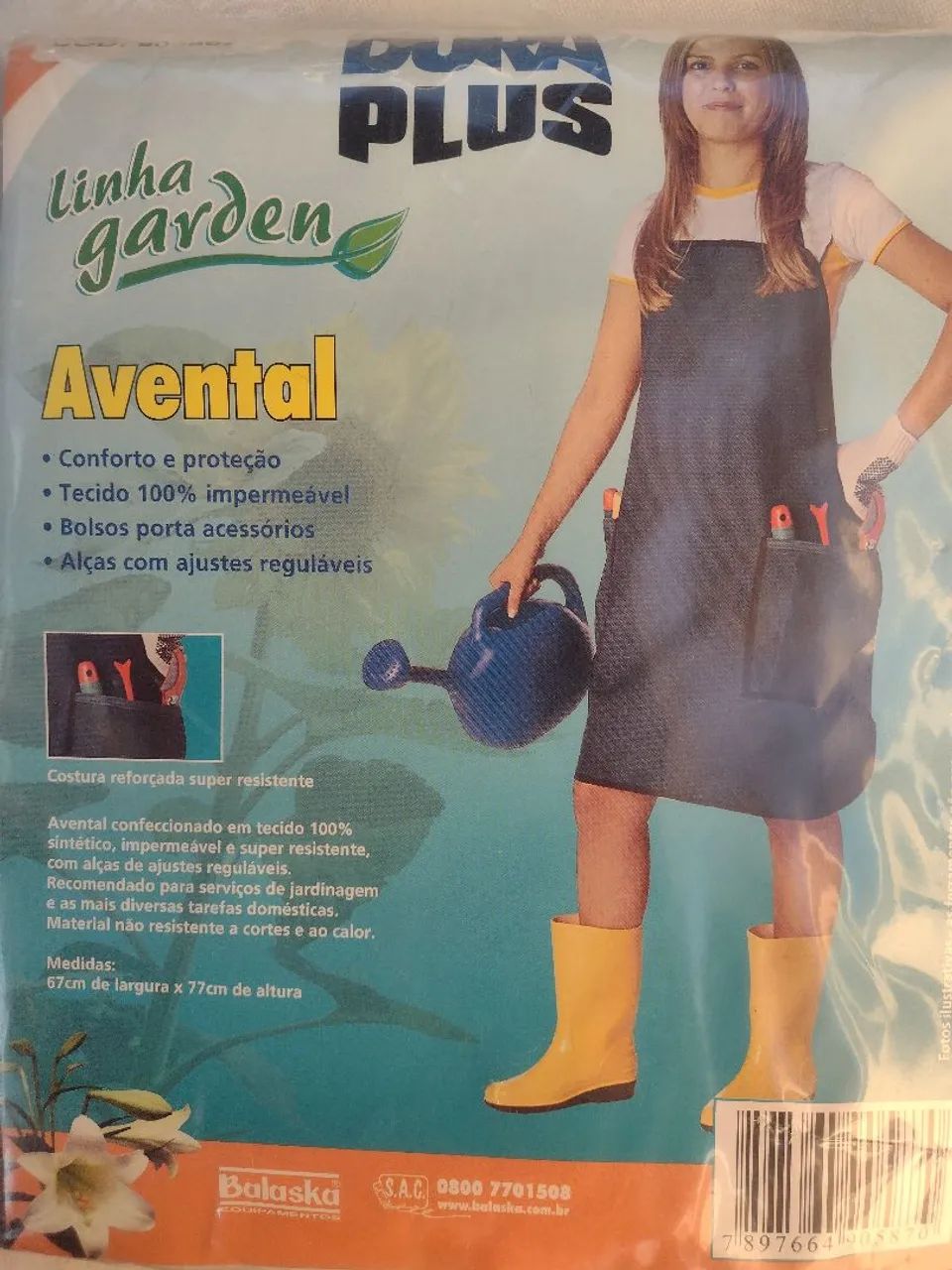 Avental Hobby garden dura plus azul cód. 903802 - Foto 4