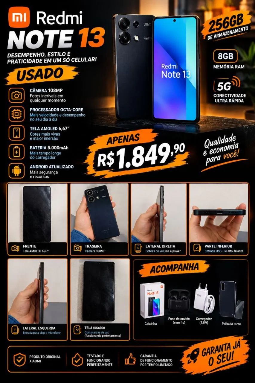Celular Redmi Note 13