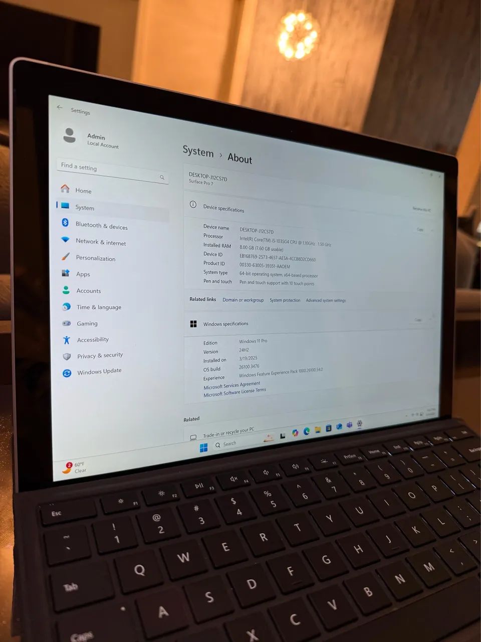 Surface Pro 7 - i5 10ª geração 128Gb SSD + 8Gb - Foto 2