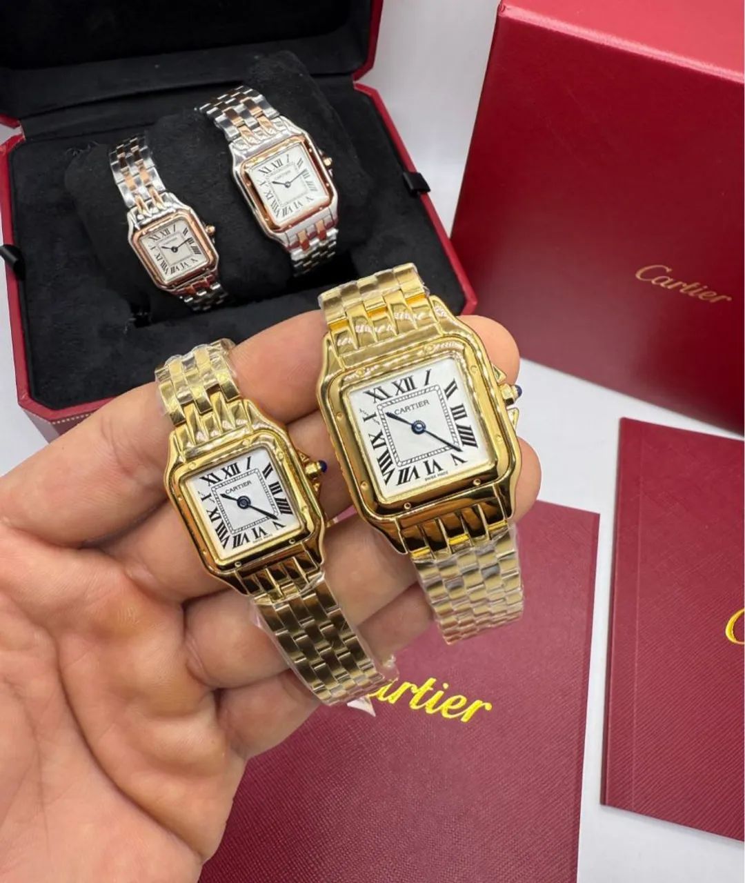 Relógio Estilo Panthère 23/29mm - Elegante, Aço Inox 904L Feminino - Foto 2
