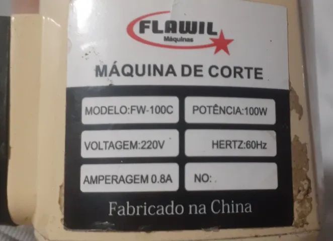  Máquina de cortar tecidos 4 Polegadas FW-100C 100W  220v - Foto 5