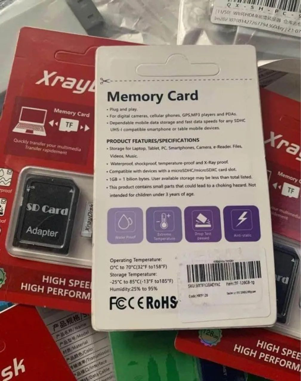Cartão de Memória XrayDisk 128GB com Adaptador SD65713022499459122