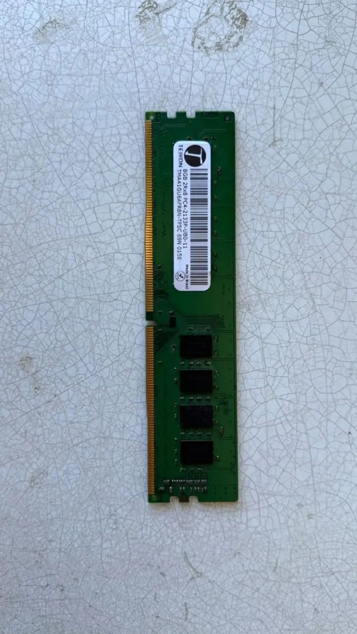 Memória ram 8gb ddr4