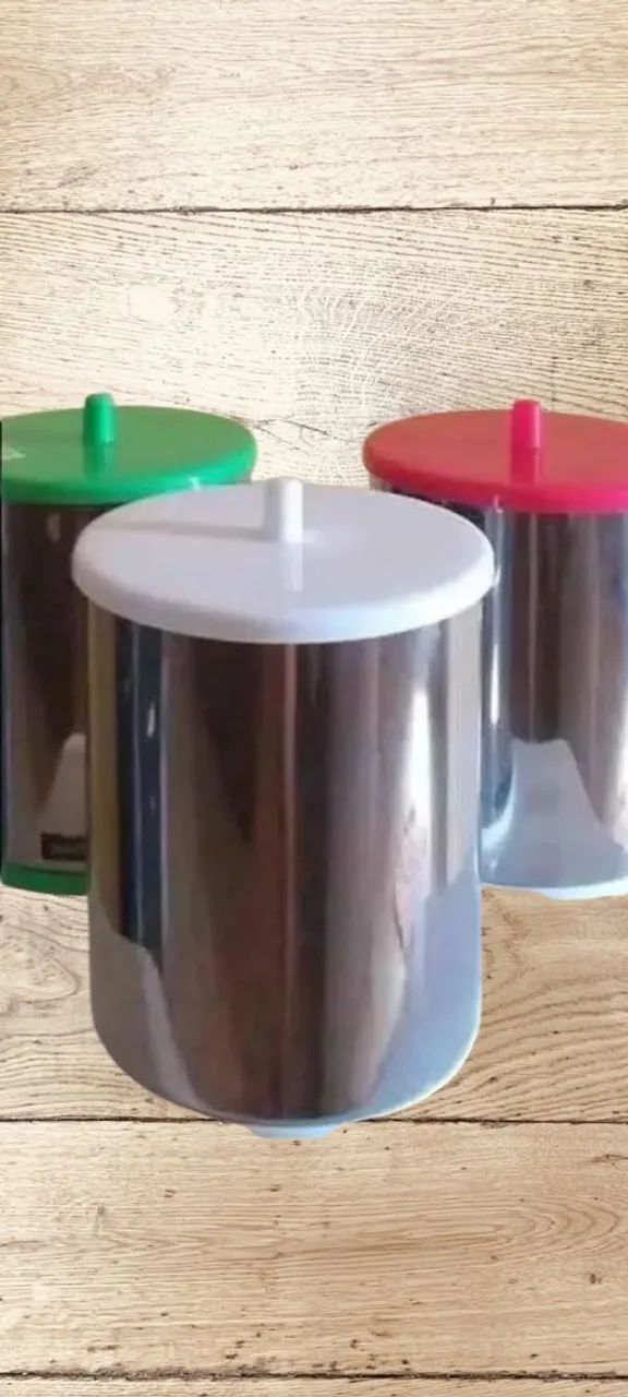 Lixeira inox para Pia de cozinha 