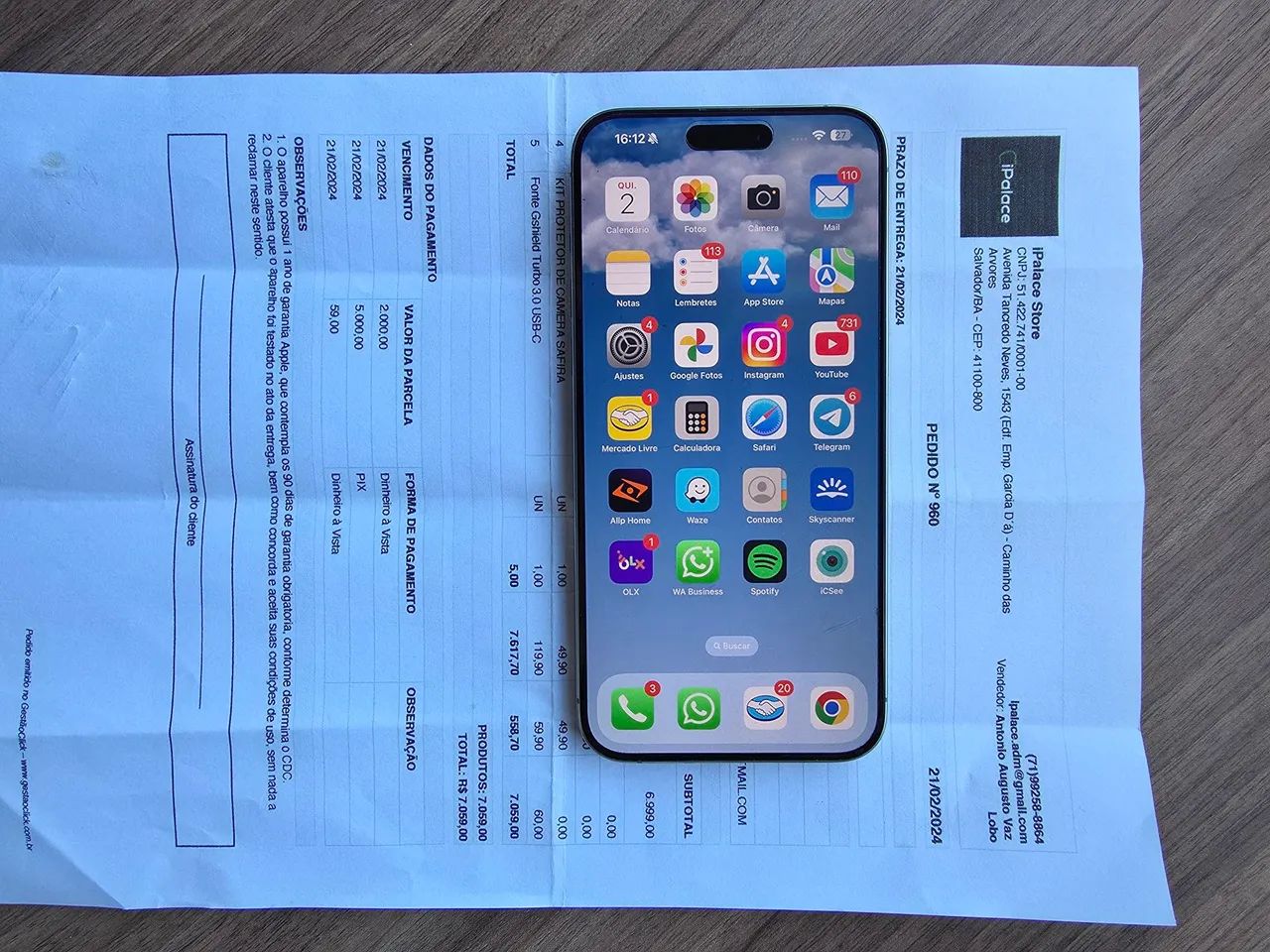 Iphone 15 Pro Max 256 Bateria 86%  - Foto 3