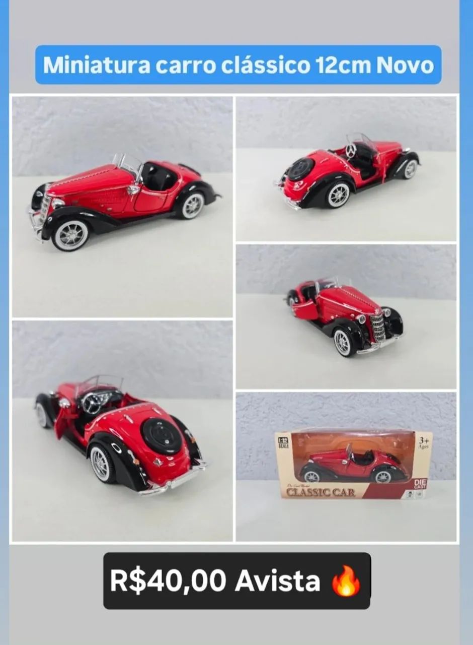 Miniatura Carro Clássico Novo !!! - Foto 2