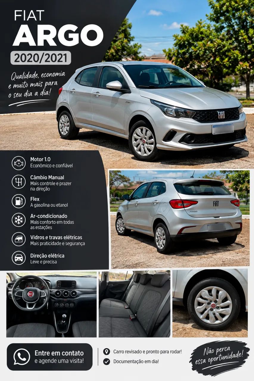 Fiat Argo Drive 1.0 6V Flex 2020 - Foto 4