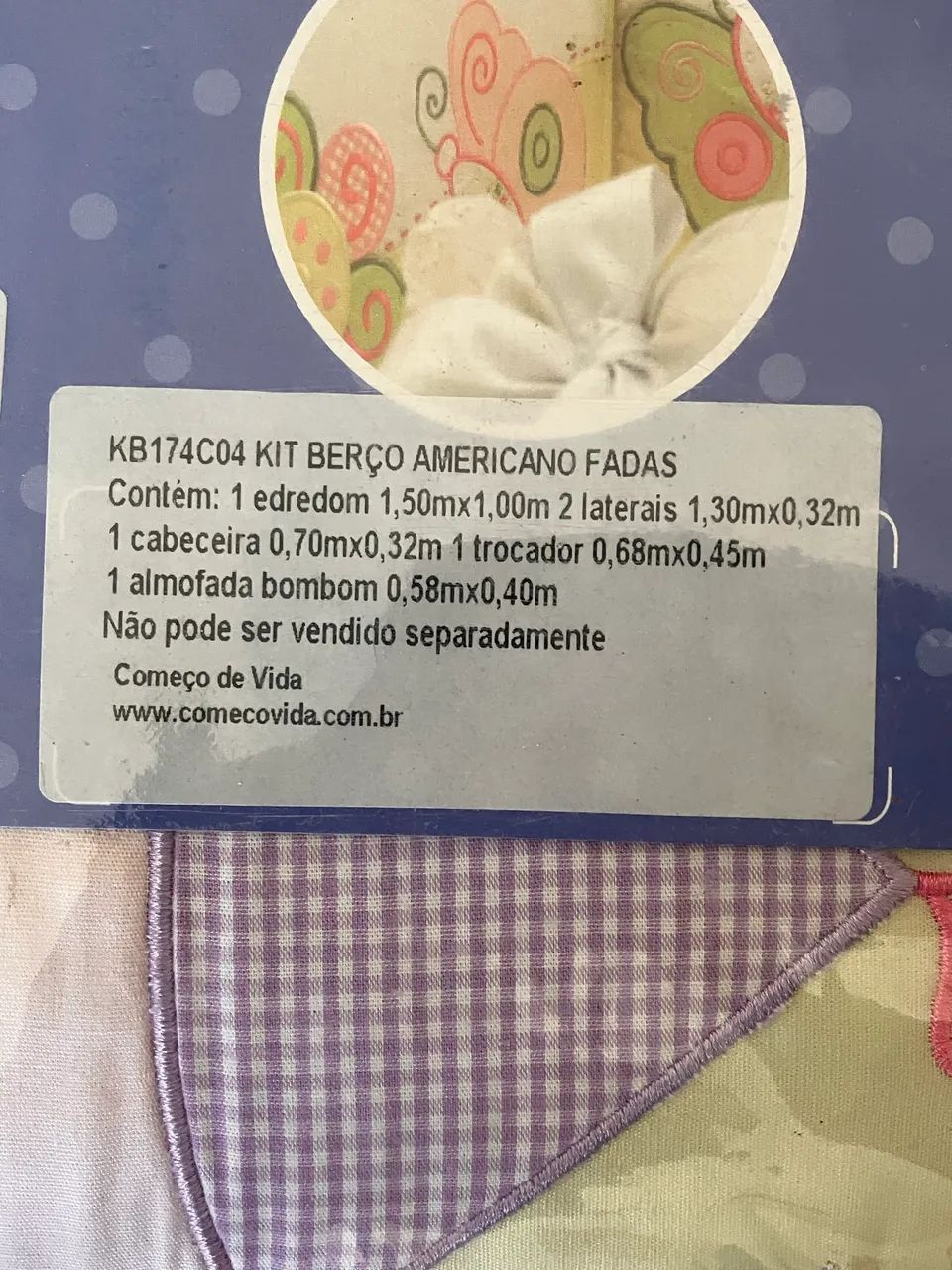 Kit berço americano fadas marca começo de vida. - Foto 2