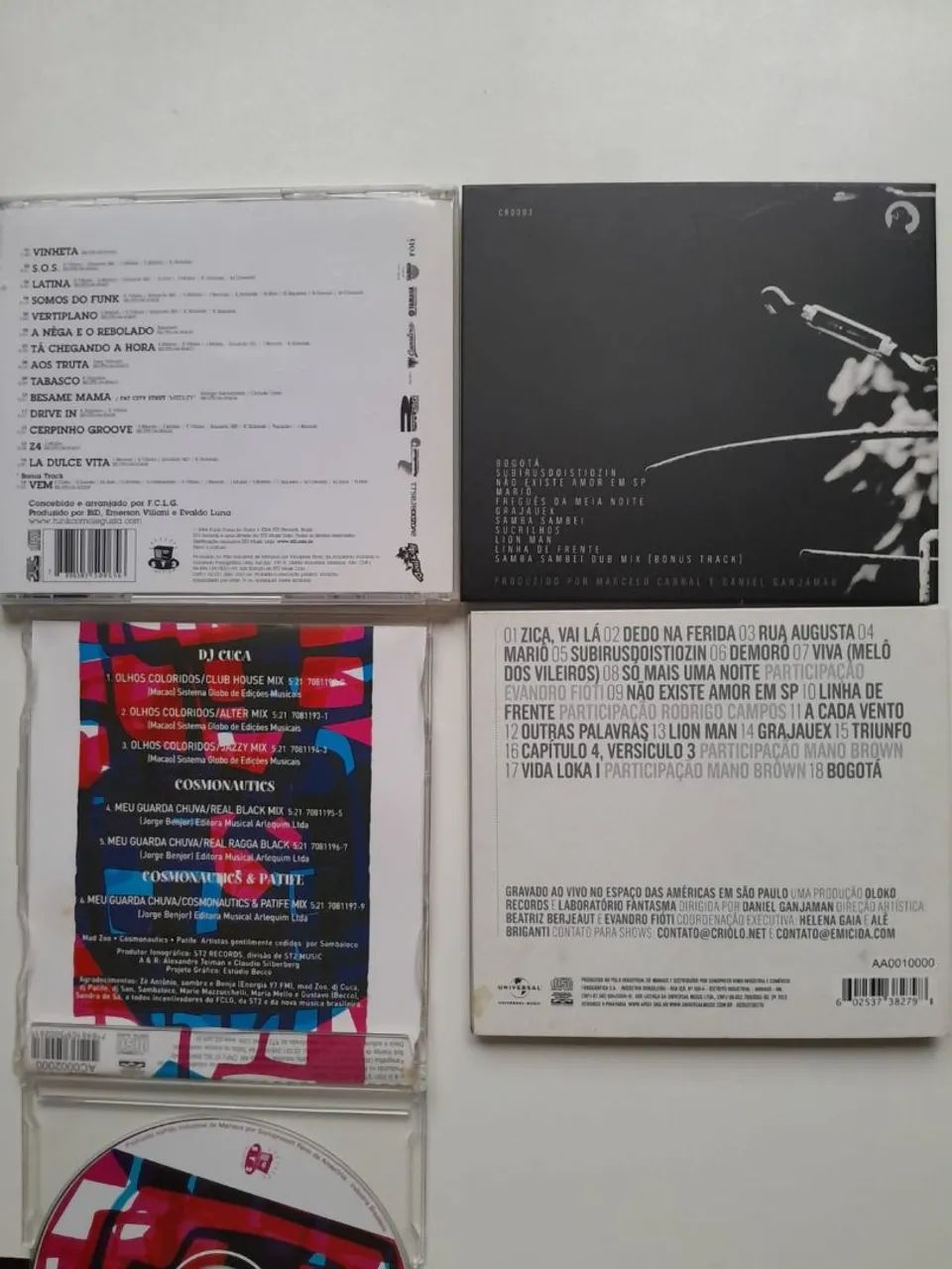 Cd's Funk: Criolo&Emicida. Criolo. Fclg.  Fclg Remixes - Foto 5