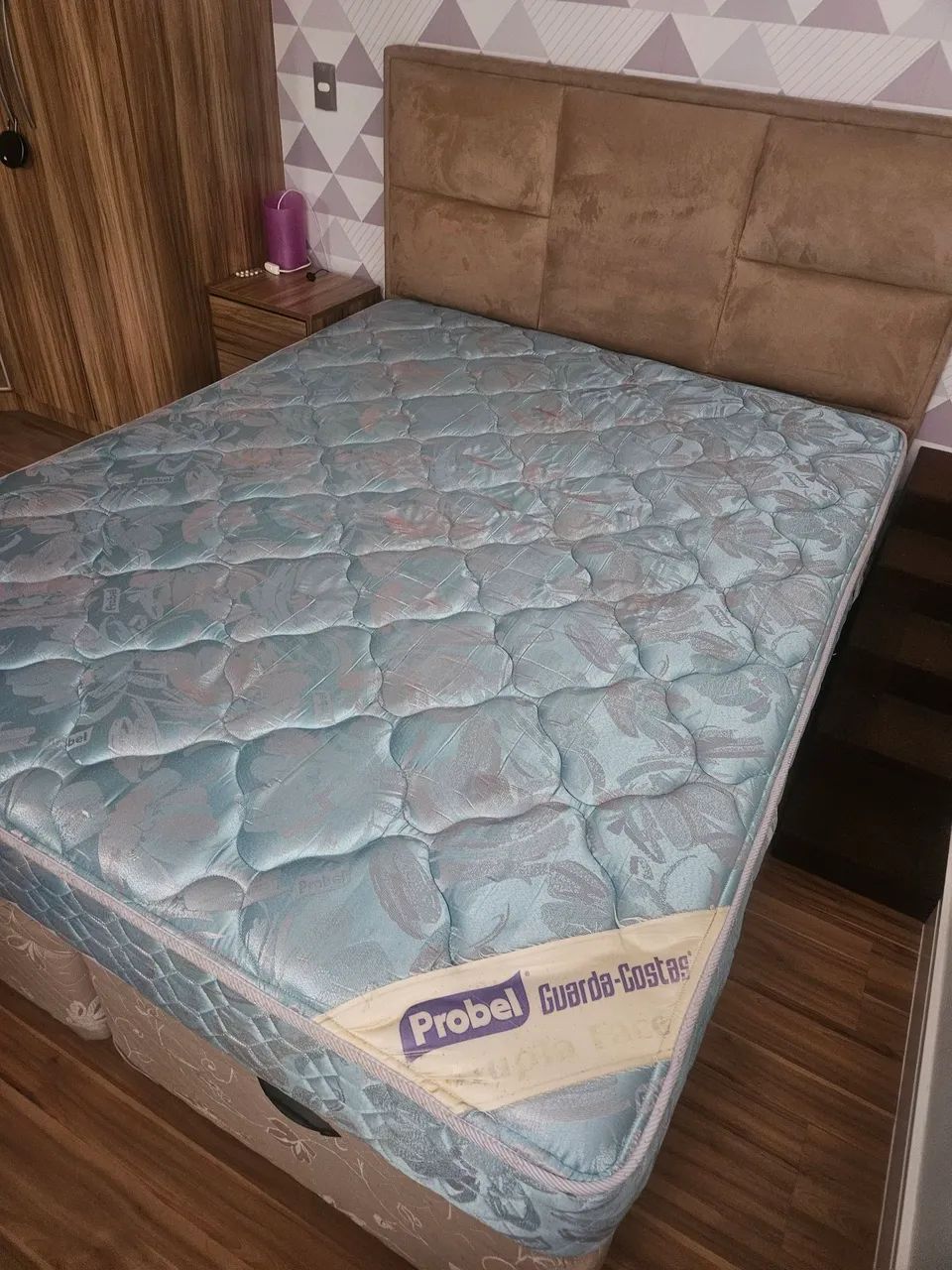 Cama box queen com colchão Probel  - Foto 4