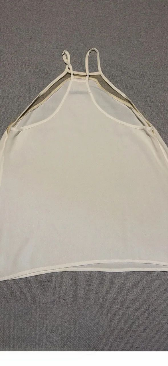 Blusa Forum Off White crepe de seda - Foto 2