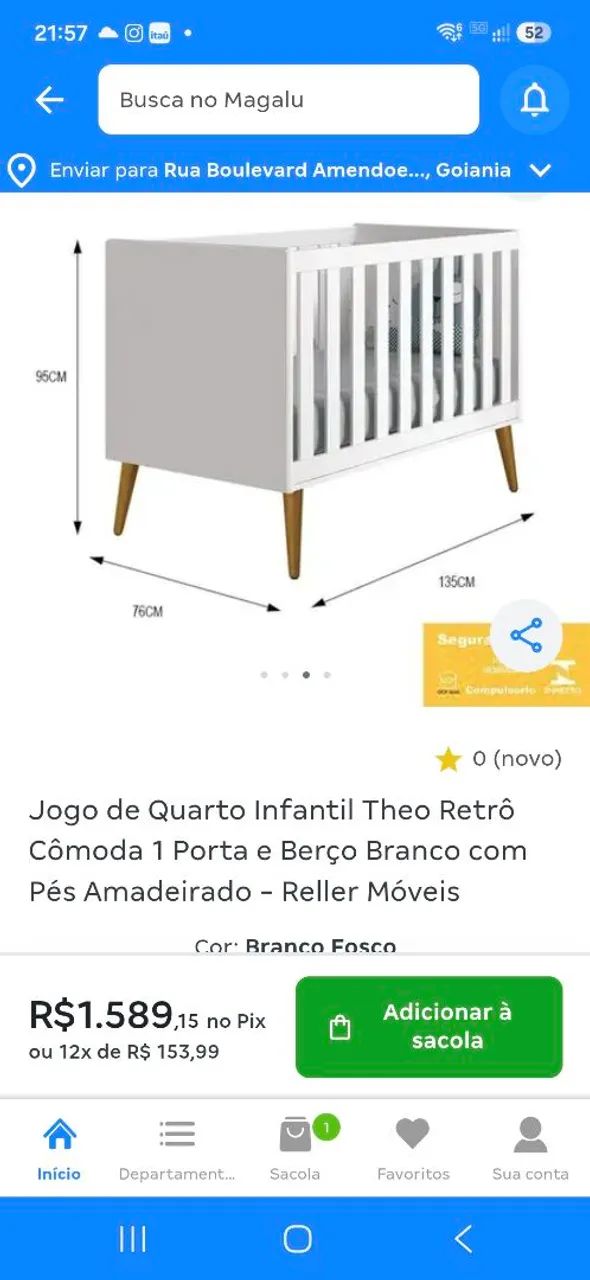 Berço e Cômoda de Bebê  - Foto 4