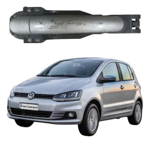 Maçaneta Externa Porta Traseira Esquerda Vw Fox 2013 A 2019 Cinza