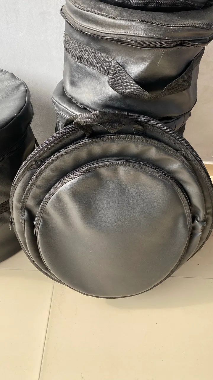 BAGS DE COURO PARA TAMBORES - BATERIA - Foto 2