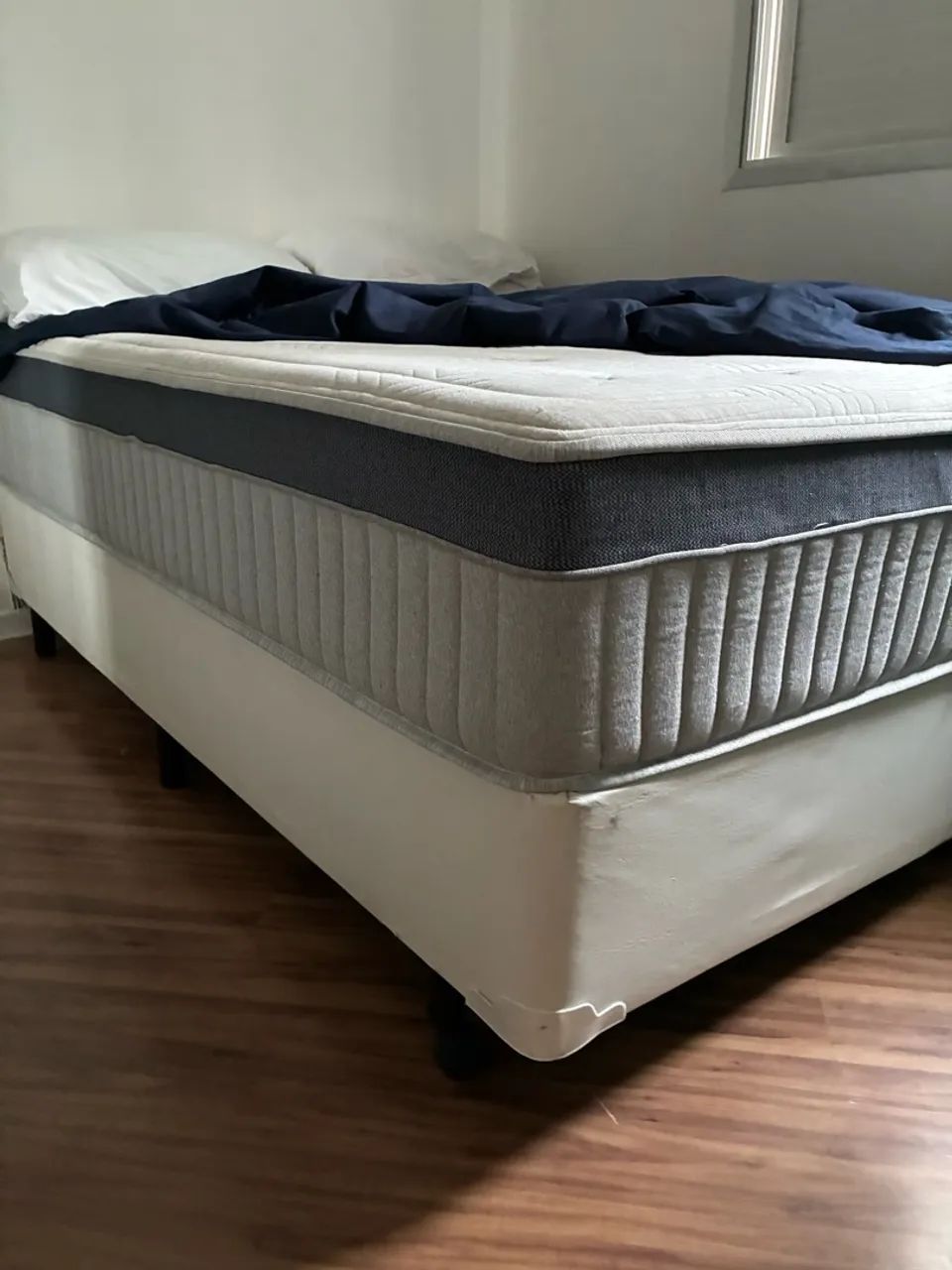 Cama Box Herval Completa - Colchão + Base