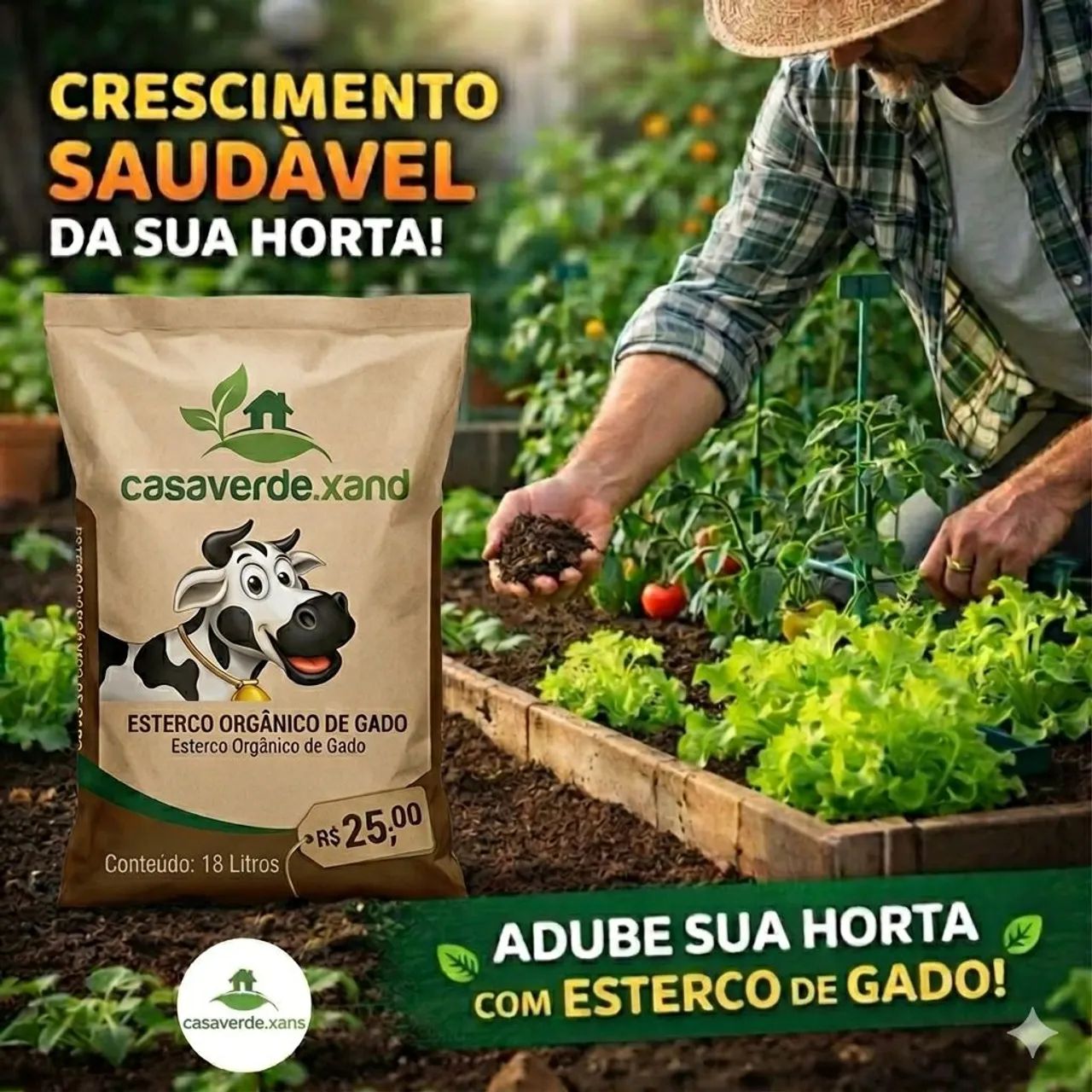 Adubo esterco de gado(puro)