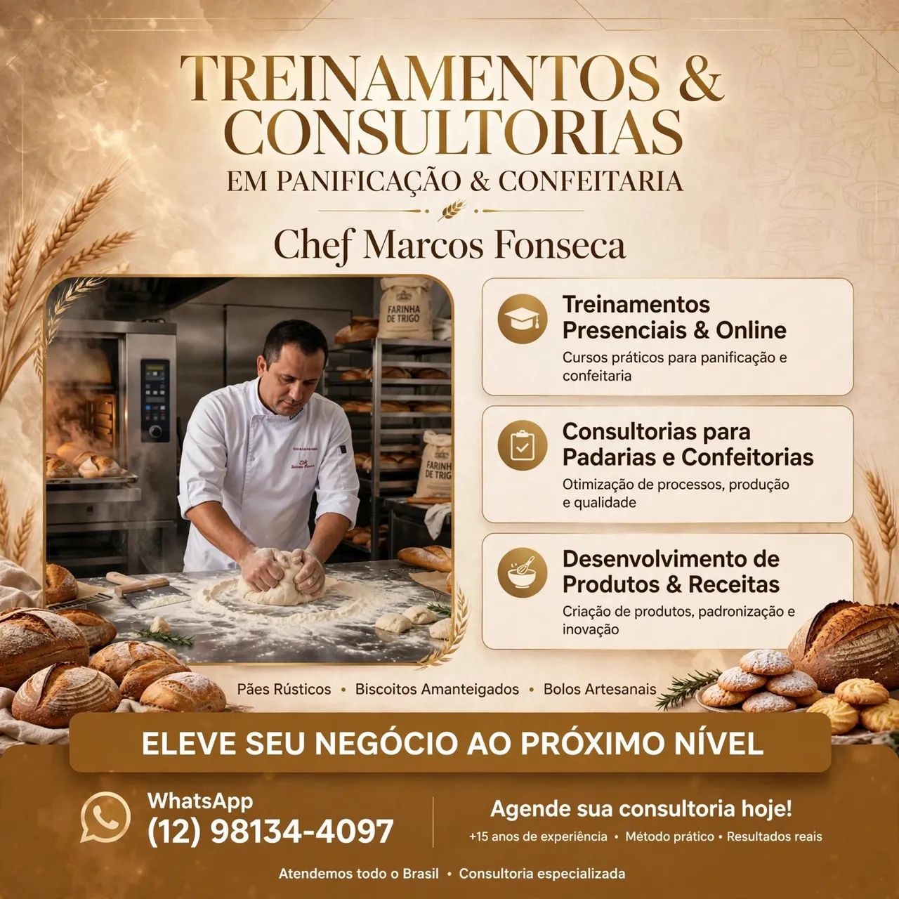 Disponível para free-lancer e trabalhos técnicos em padaria 
