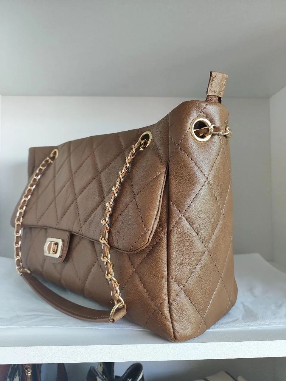 Bolsa em couro legítimo  - Foto 3