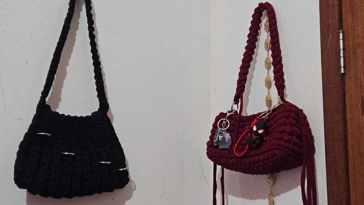 2 bolsas de crochê  - Foto 2
