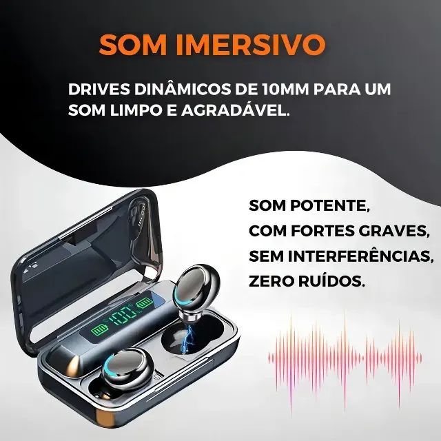 Fone De Ouvido Bluetooth M10 Com Visor Digital - Foto 5