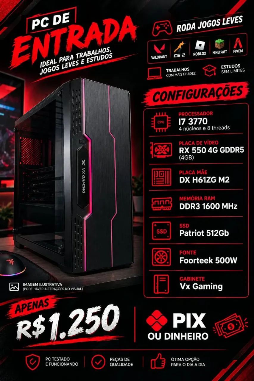 Vendo PC Gamer 
