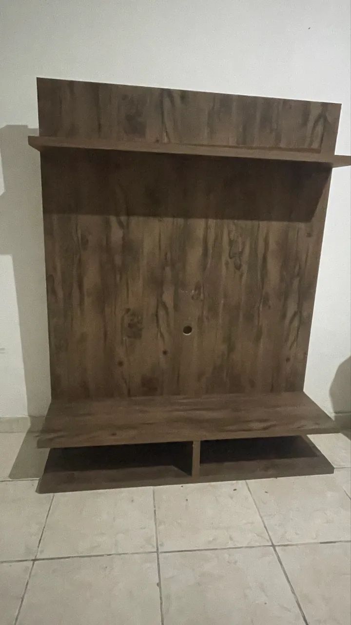 Painel Tv até 50 Polegadas com Prateleira Suspensa e Nicho - Foto 2