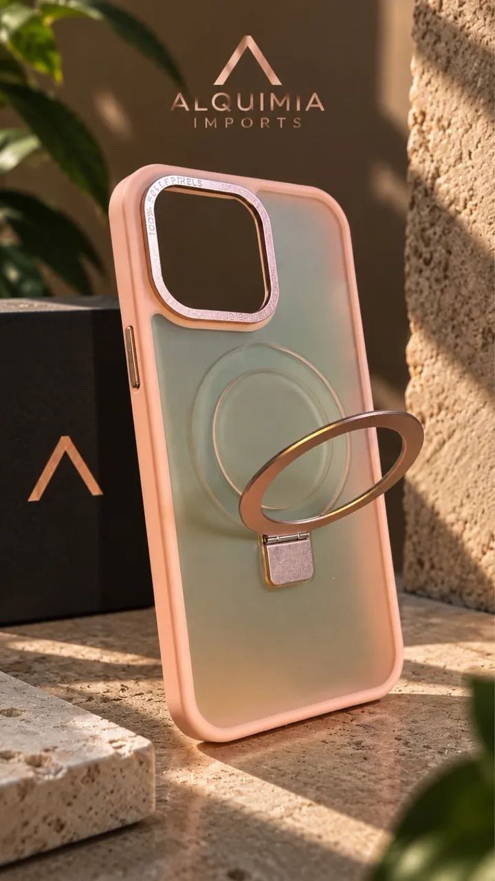 CASE IPHONE COM SUPORTE PARA DESCANSO  - Foto 2