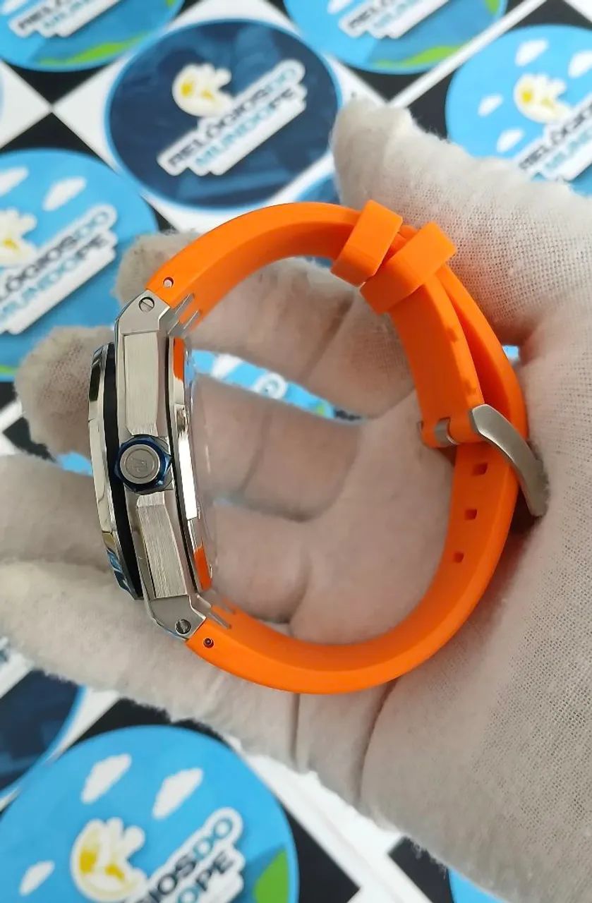 RELÓGIO AP ROYAL OAK AUTOMÁTICO LARANJA - Foto 2