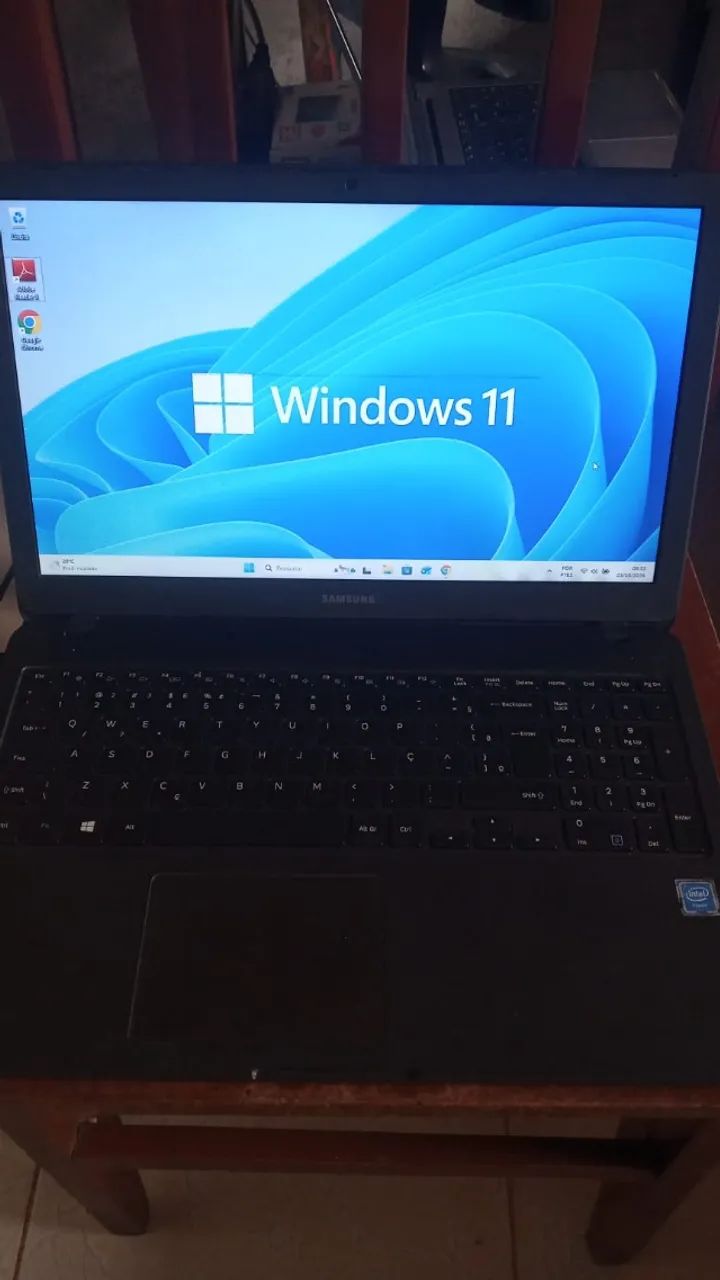 Notebook Samsung Expert 15,6". Cor sinza.