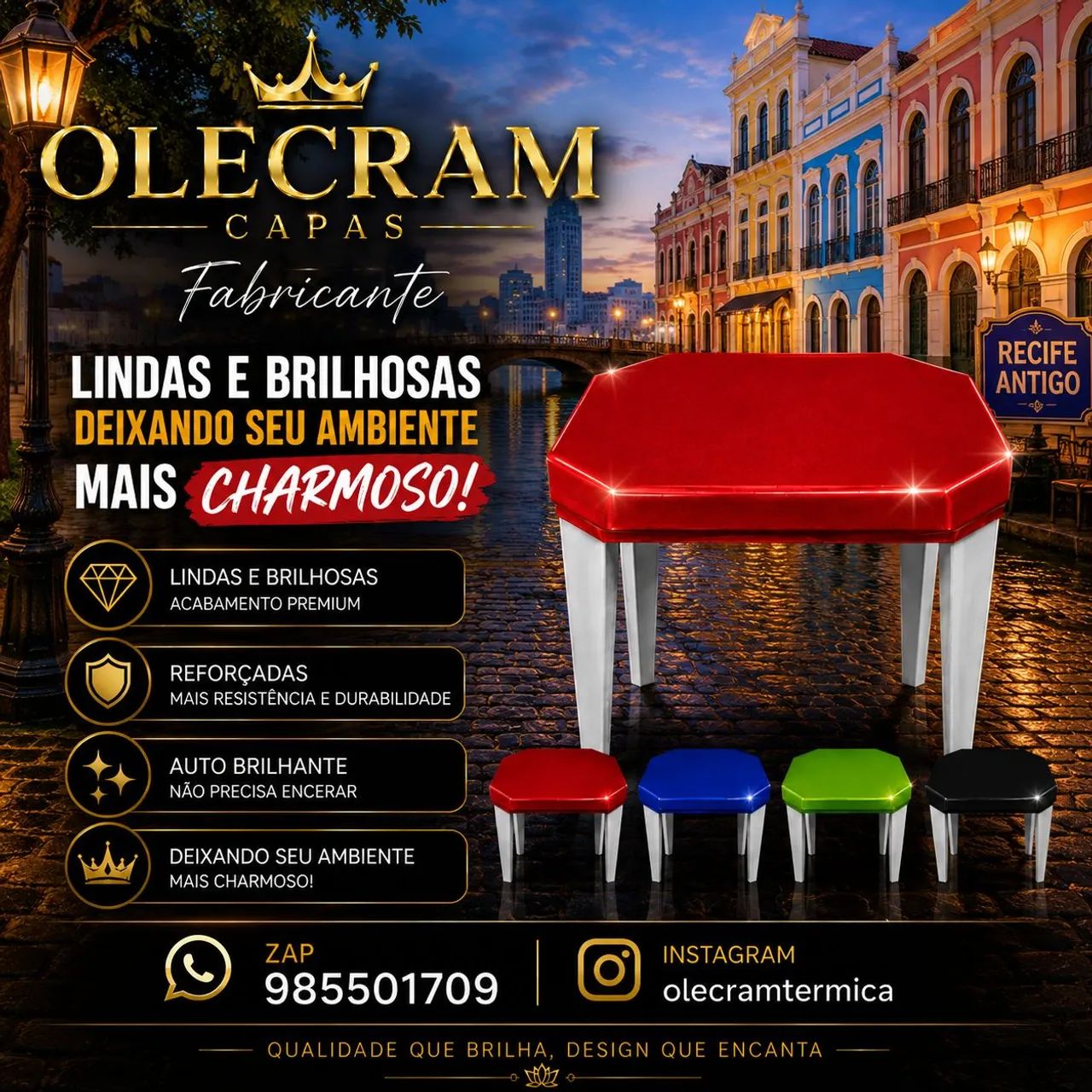 capas de mesa e de freazer 