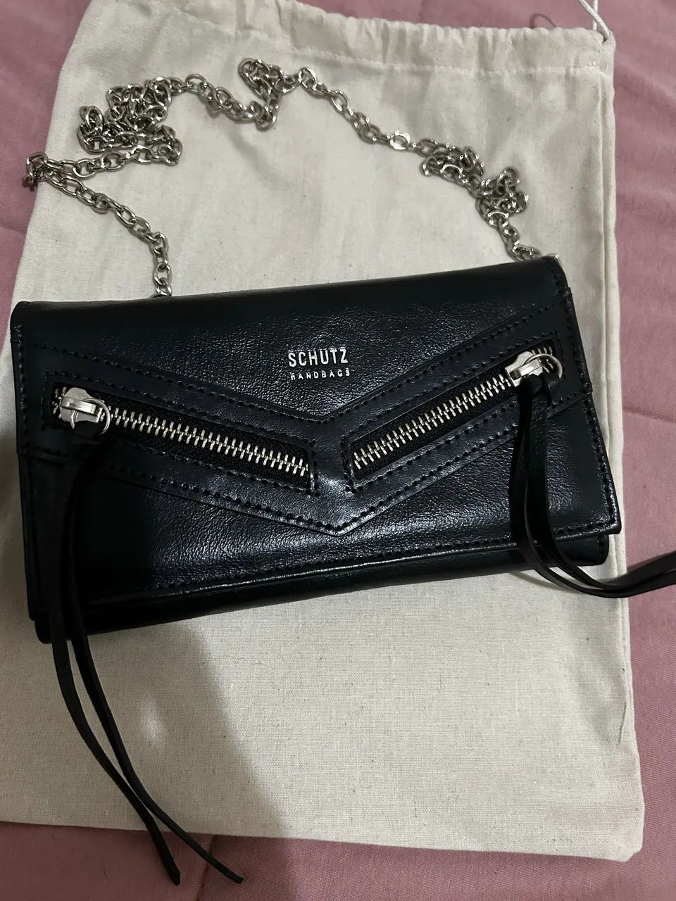 Bolsa Carteira Schutz em Couro - Foto 2