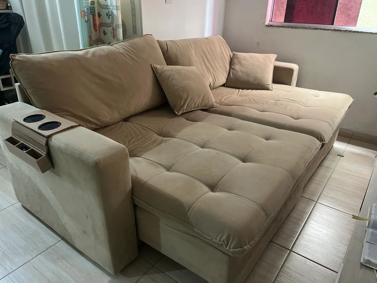 Sofá retrátil - semi novo  - Foto 2