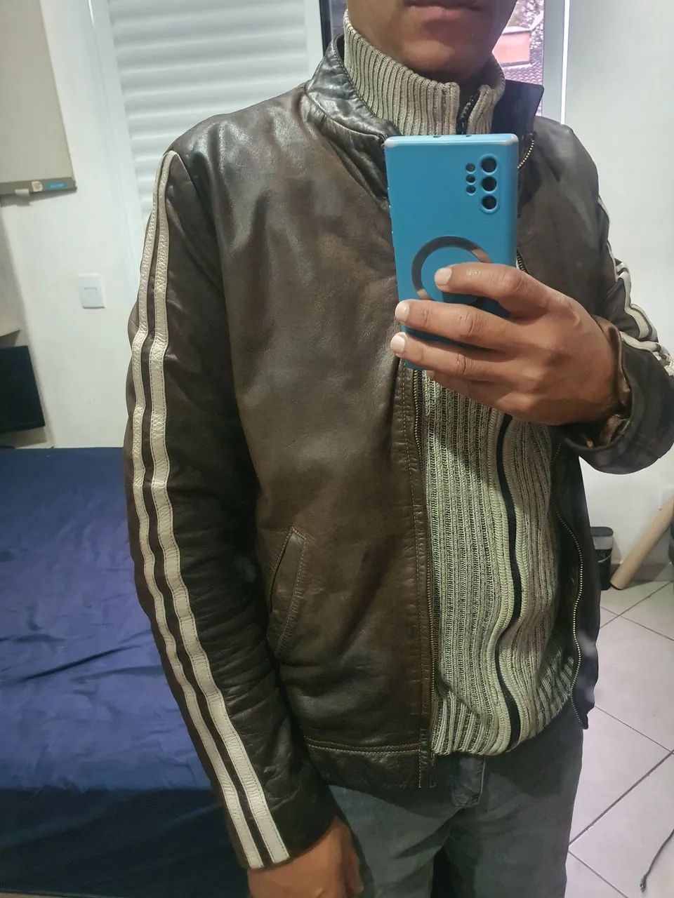 Jaqueta couro legítimo sim  - Foto 4
