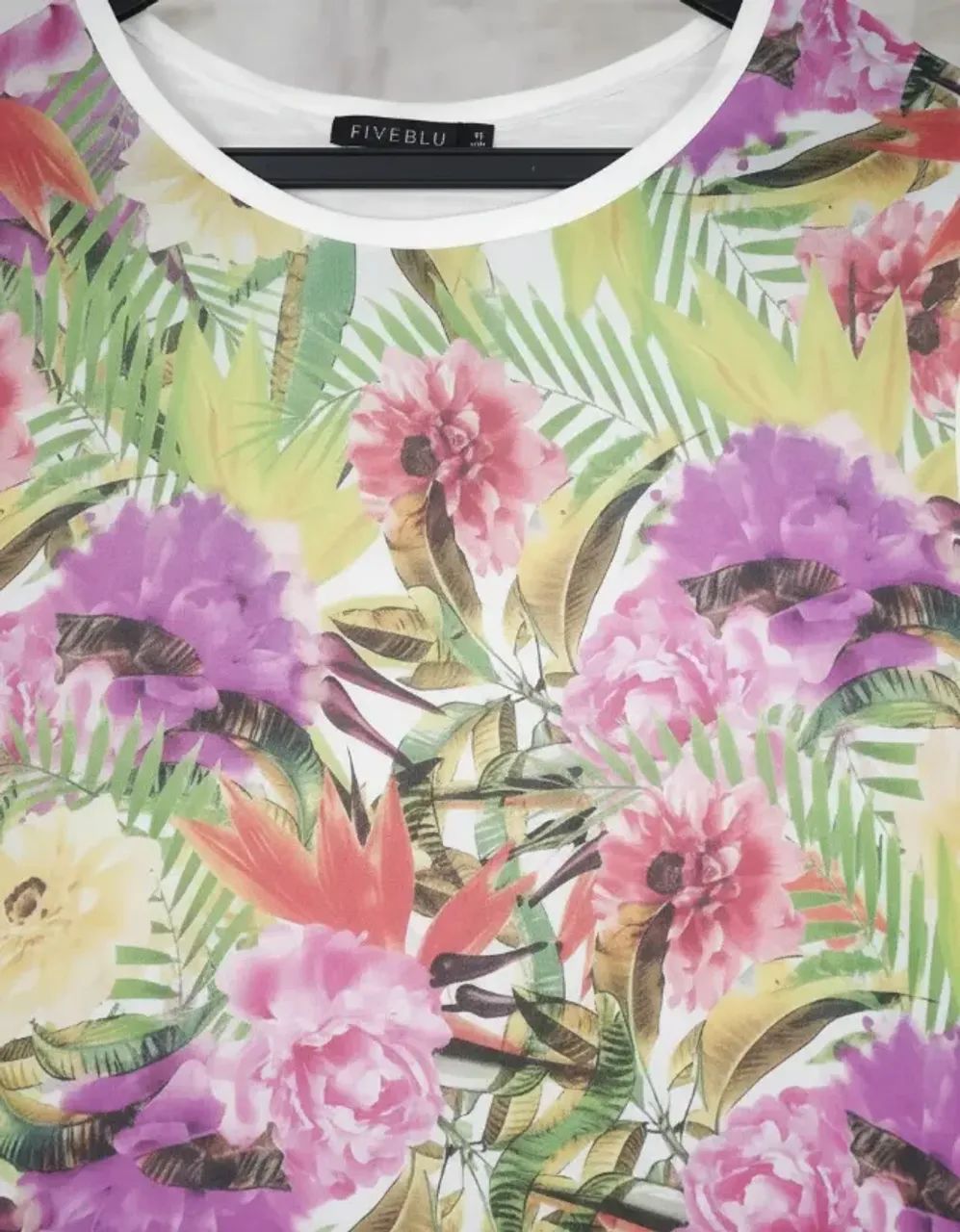 Blusa feminina Fiveblu floral - Foto 4