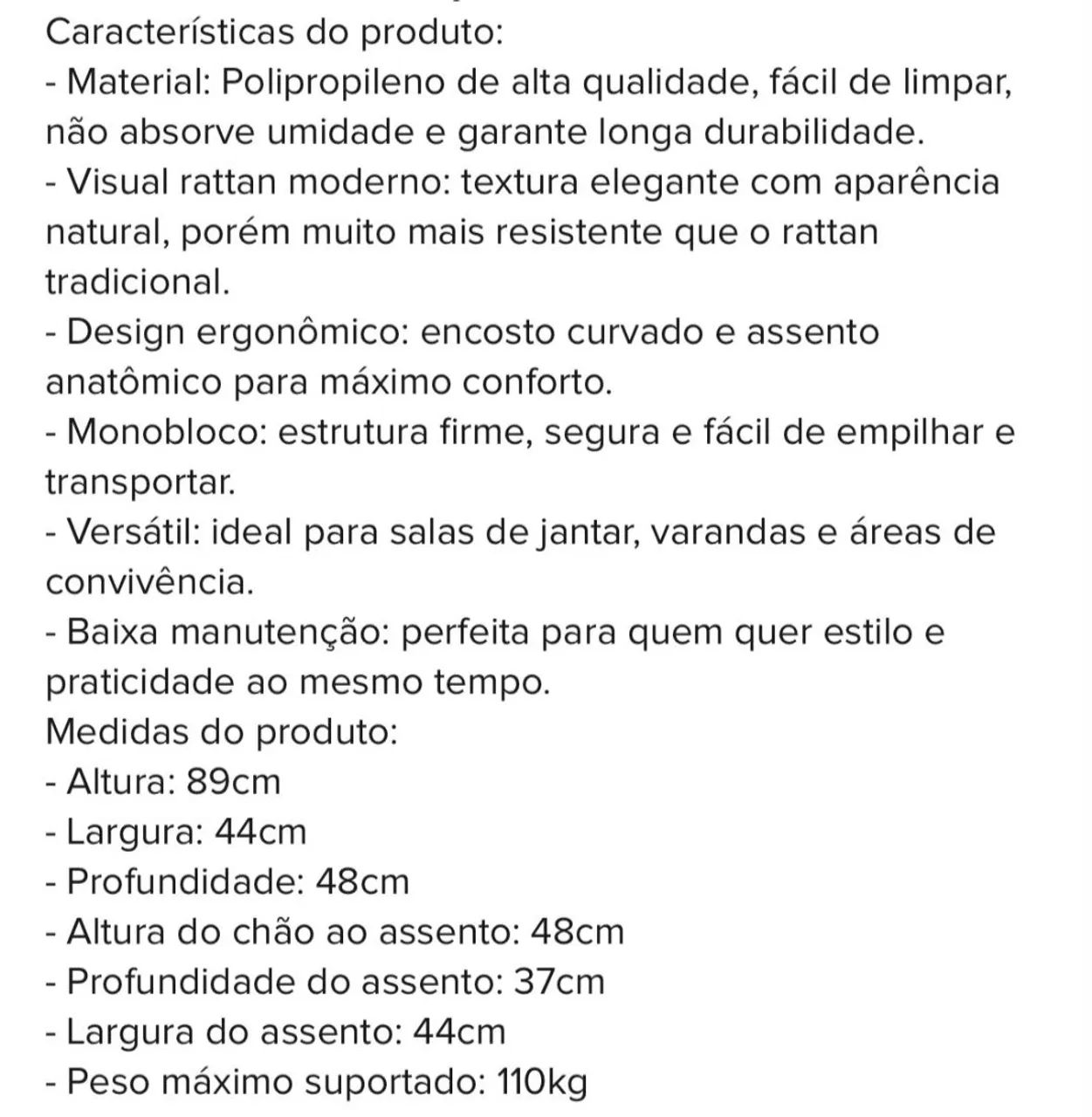 Cadeiras conjunto com 4 - Foto 4